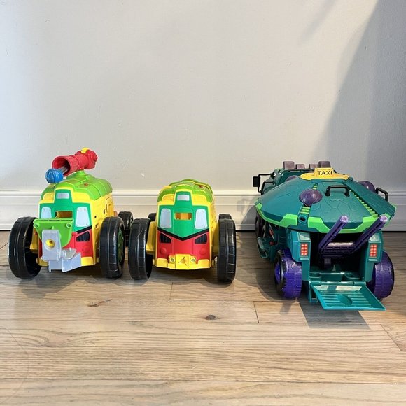 Playmates Rise of the Teenage Mutant Ninja Turtles Tank Taxi 2 Shell Raiser Lot - Picture 6 of 6